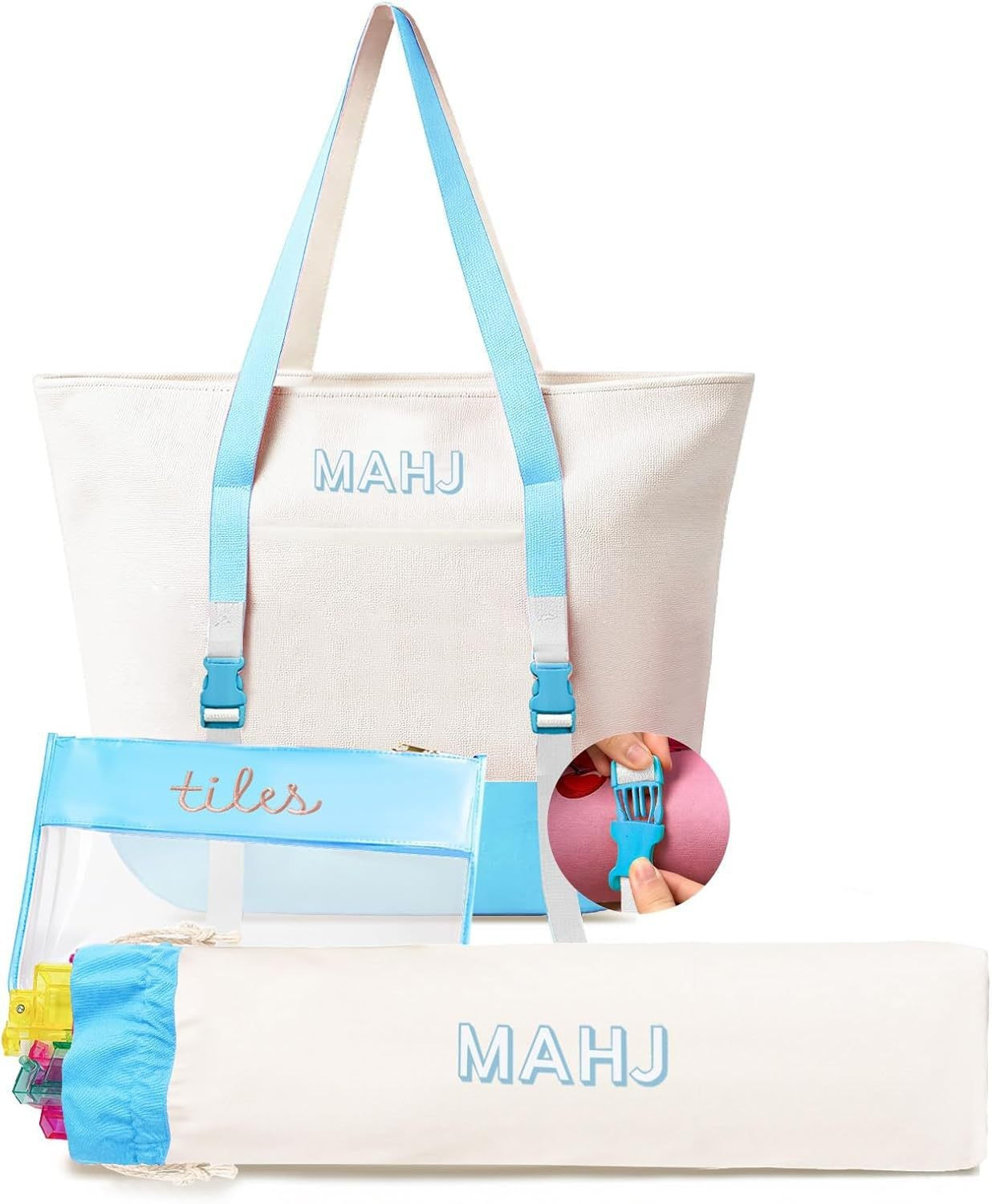 Custom Mahjong Storage & Carrying Bag for Complete Mahjong Sets