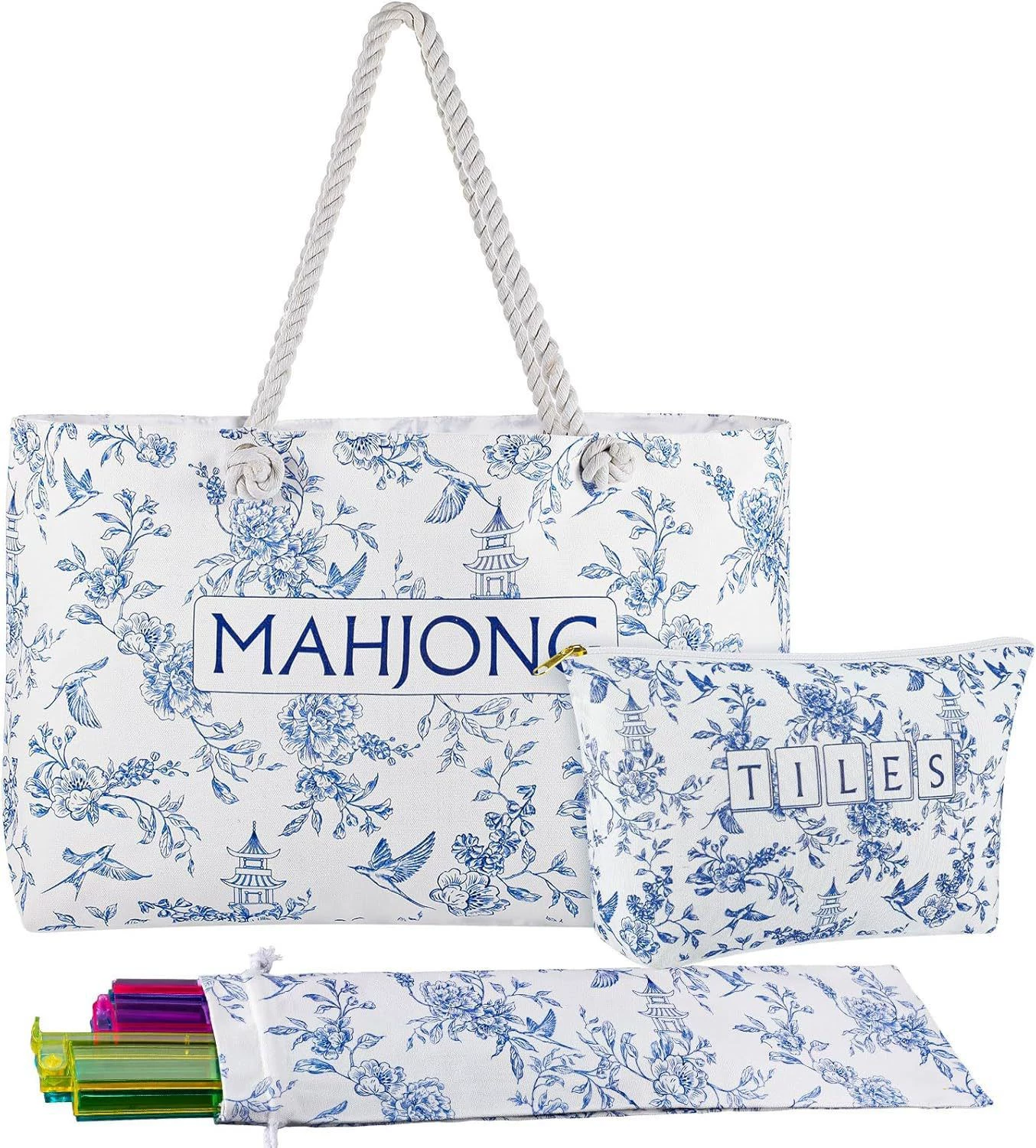 Mahjong Storage & Carrying Bag for Complete Mahjong Sets