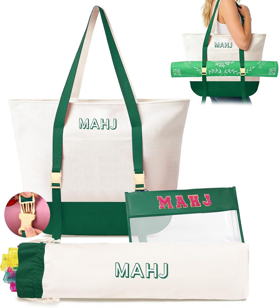 Custom Mahjong Storage & Carrying Bag for Complete Mahjong Sets