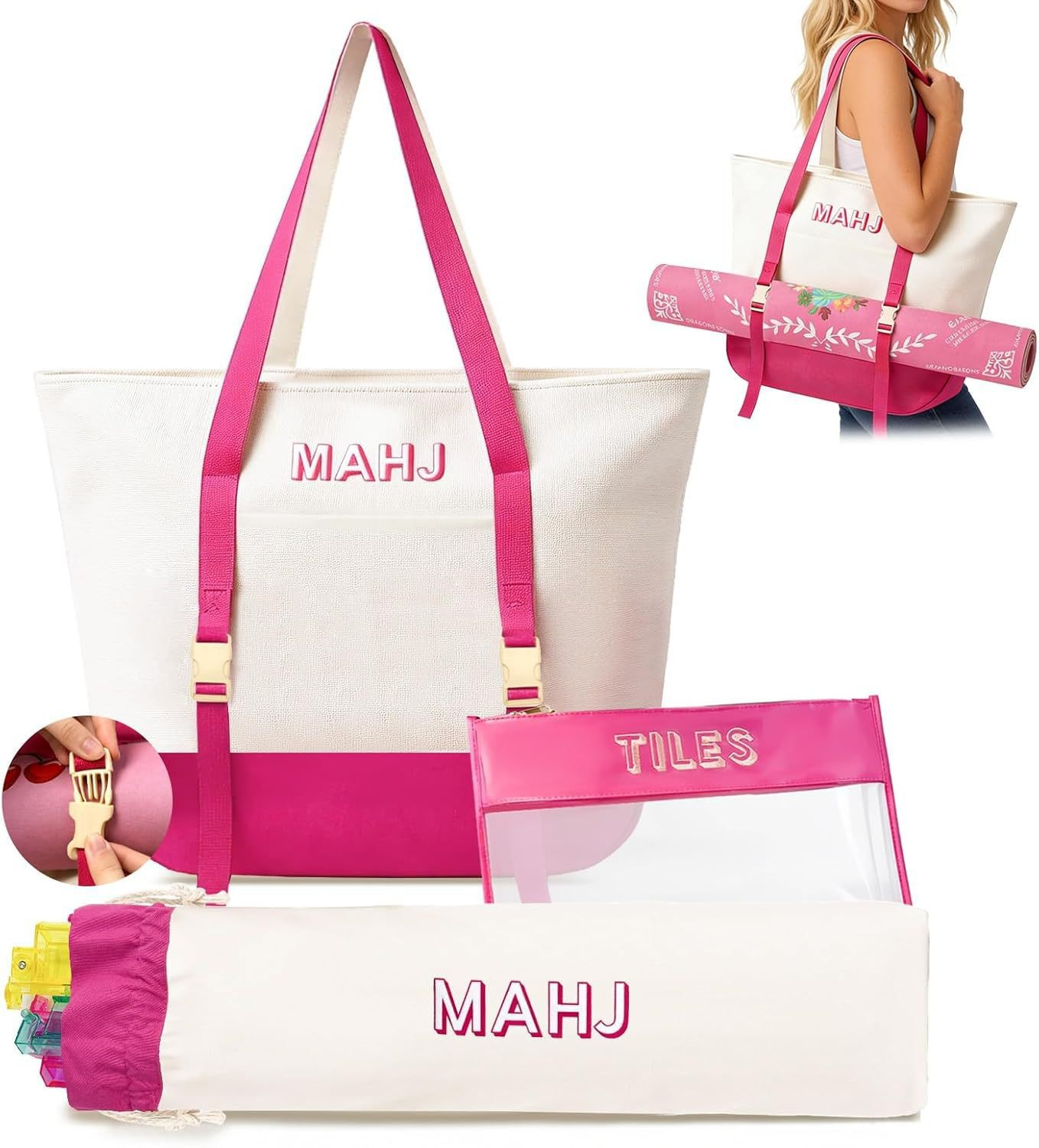 Custom Mahjong Storage & Carrying Bag for Complete Mahjong Sets