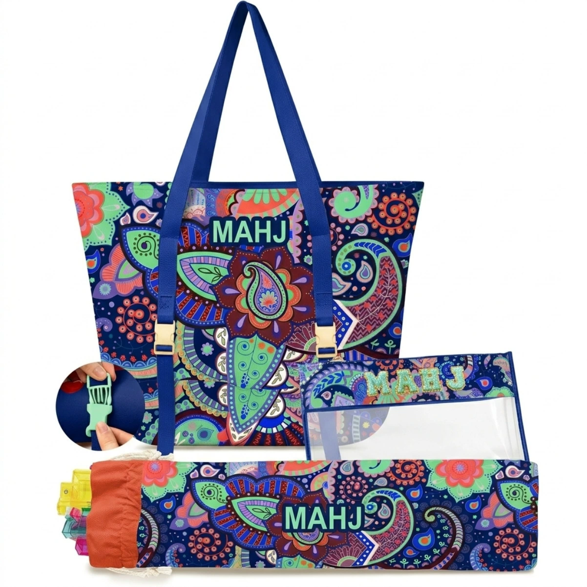 Mahjong Storage & Carrying Bag for Complete Mahjong Sets