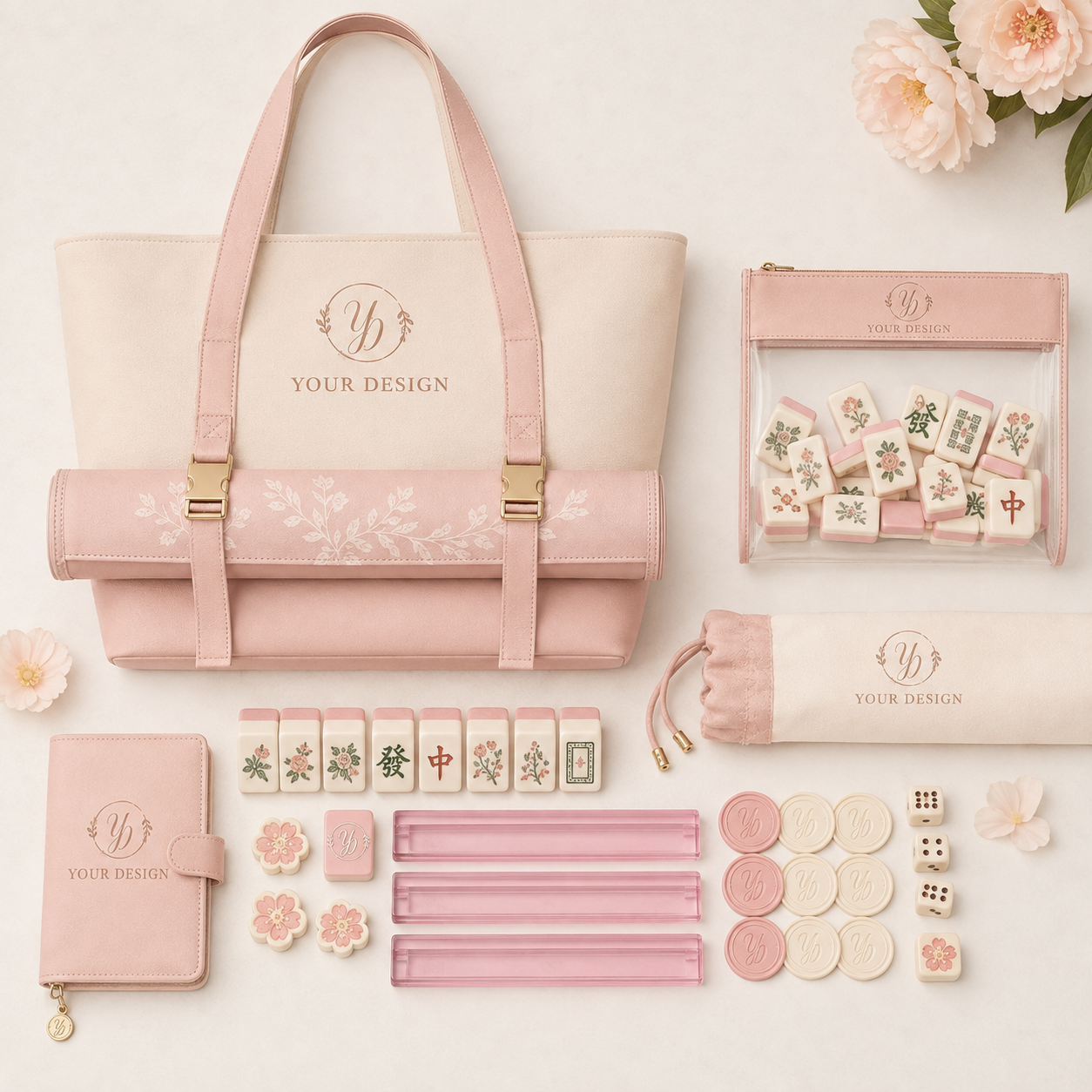 Custom Personal Mahjong Storage & Carrying Bag for Complete Mahjong Sets