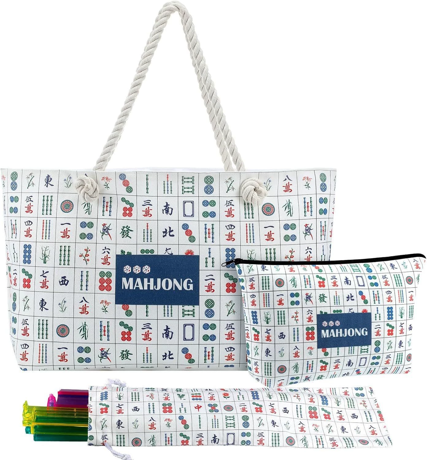 Mahjong Storage & Carrying Bag for Complete Mahjong Sets